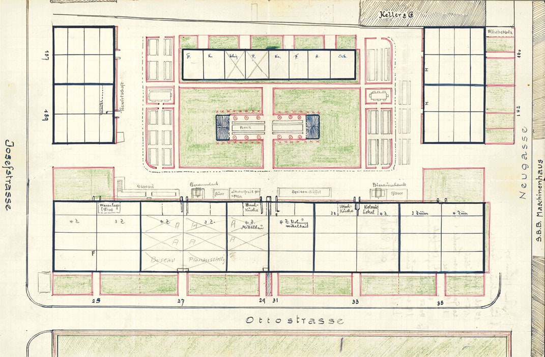 Plan for Festivities in the Siedlung Ottostrasse, ABZ, 1927
